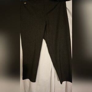 Zac & Rachel WOMEN'S Dark Checkered Pants 2X SHORT